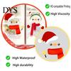 Self Adhesive Window Art Christmas Snowman Static Glass Stickers, Simple Clings, Waterproof PVC Clings Film for Home Store Windows, Cute Cartoon