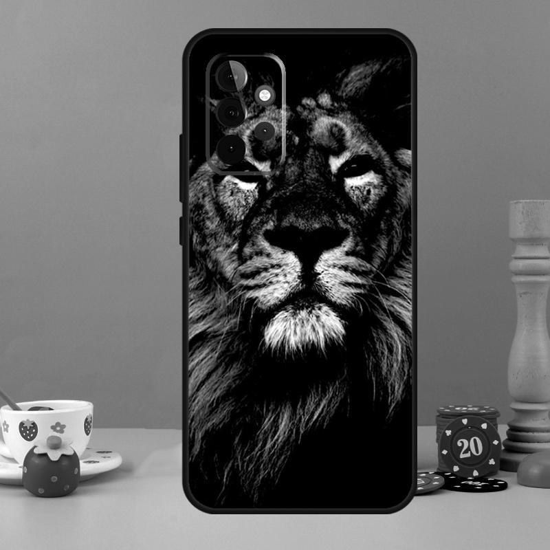 Lion Animal Case For Samsung Galaxy A25 A54 A34 A14 A52 A32 A12 A13 A33 A53 A15 A16 A36 A56 A26 A05 A35 A55