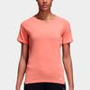 Adidas Sports Running Round Neck T-Shirt Women Tops Orange DN3242