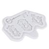 Cheie gaură cheie model silicon mucegai fondant ciocolată mucegai copt tort decorare instrumente 50-1767 gri