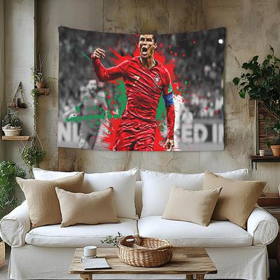 C-Cristiano R-Ronaldo CR7 Anime Tapestry Hanging Tarot Hippie Wall Rugs Dorm Home Decor
