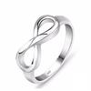 Fashion Silver Color Infinity Ring Eternity Ring Charms Best Friend Gift Endless Love Symbol Fashion Rings For Women Jewelry