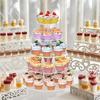 Clear Acrylic Cupcake Stand 3/4/5 Tier Cake Serving Rack Cake Display Shelf  Dessert Display