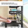 Kitchen Storage Shelf Above The Sink Bowl Draining Rack Multifunctional Dish Knife Rag Spoons Sink Rack Set  Organizer Kitchen