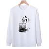Trendy Brand Pure Cotton T-Shirt Men'S Bottoming Shirt Long-Sleeved Fashion Trend Top Autumn And Winter Men'S And Women'S Crew Neck Sweater