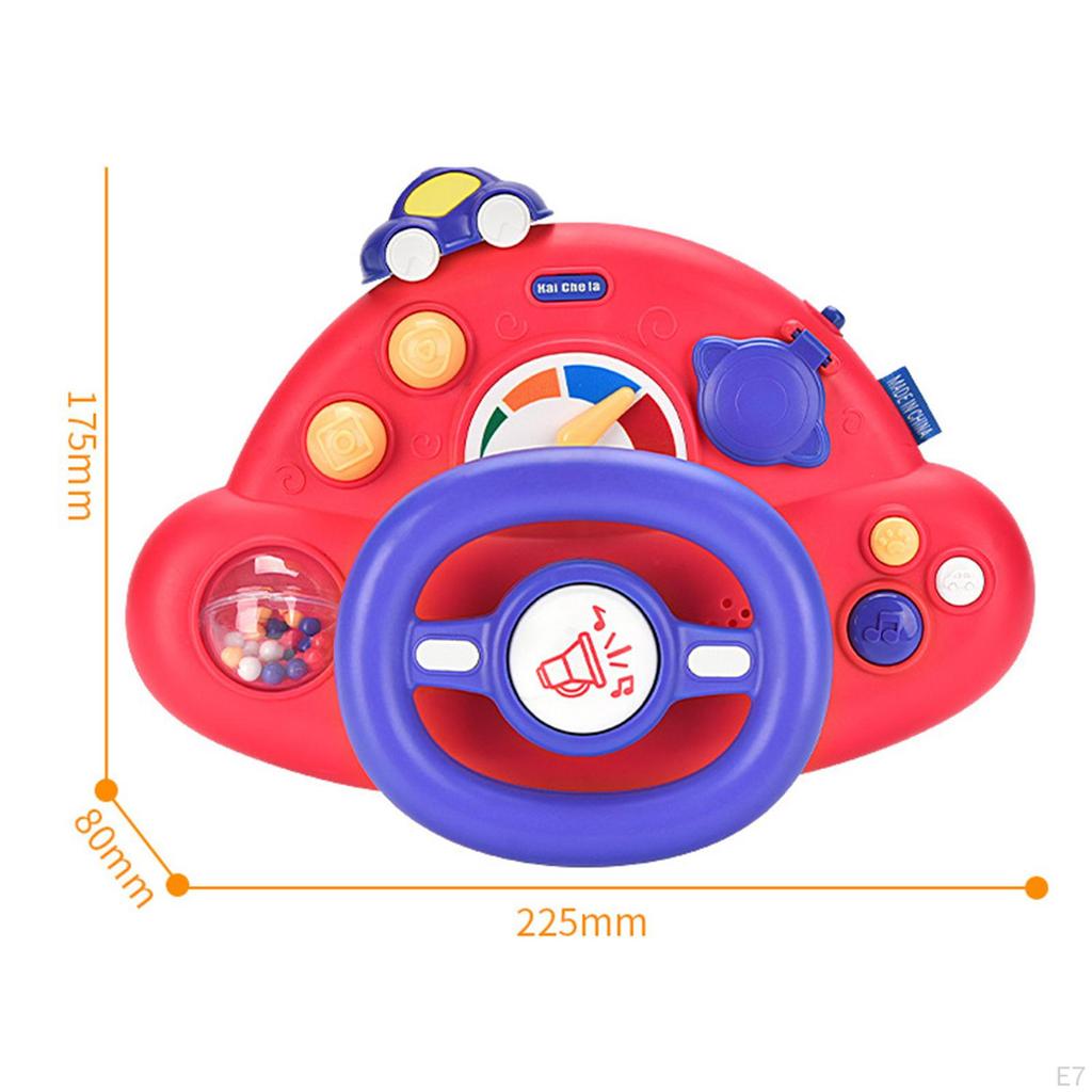Electric Learning Wheel Toy Steering Interactive Funny Vocal Toys Musical Simulation