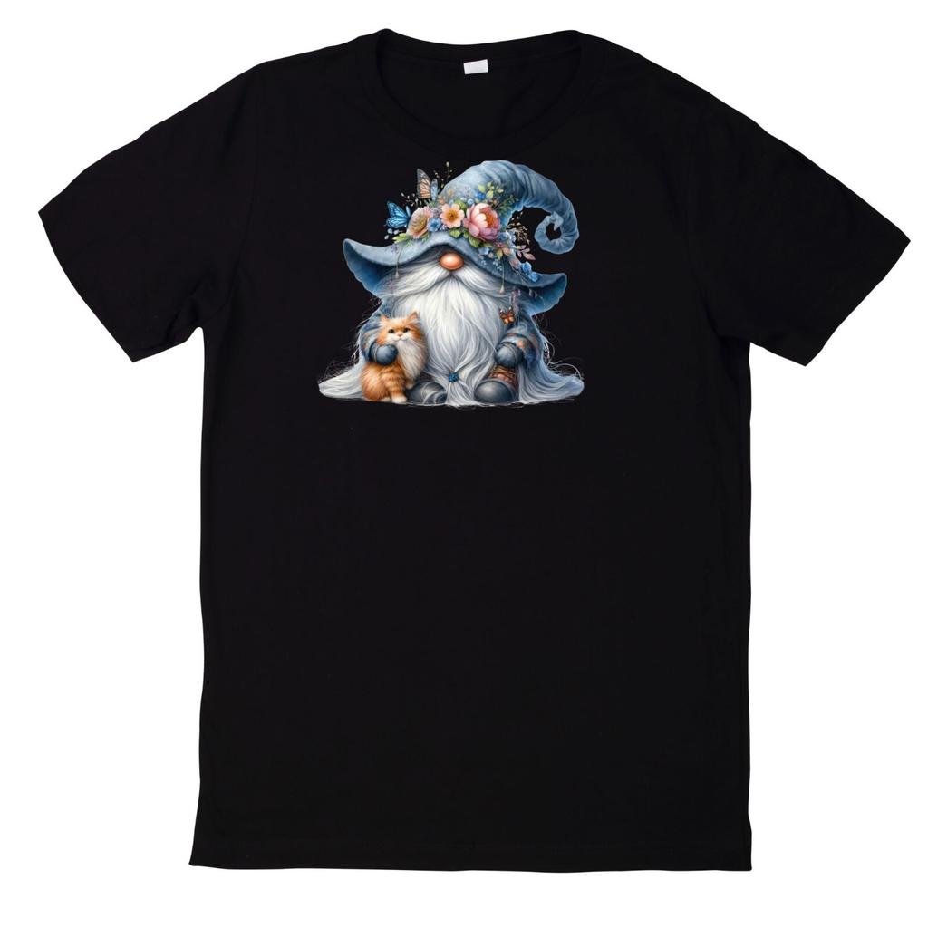 T-Shirt Funny Dwarf and Animal Motif CottonWill Open In a New Window or Tab