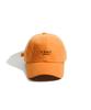 Tialaenti [Trnt] Signature Logo Microfiber Suede Ball Cap - Orange Ochre