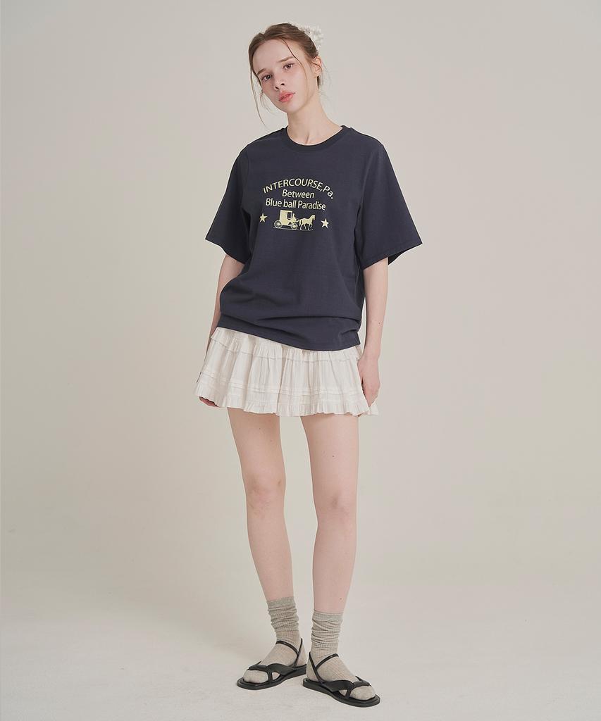 Iteoneolmomeonteu Paradise T-Shirt _ Navy