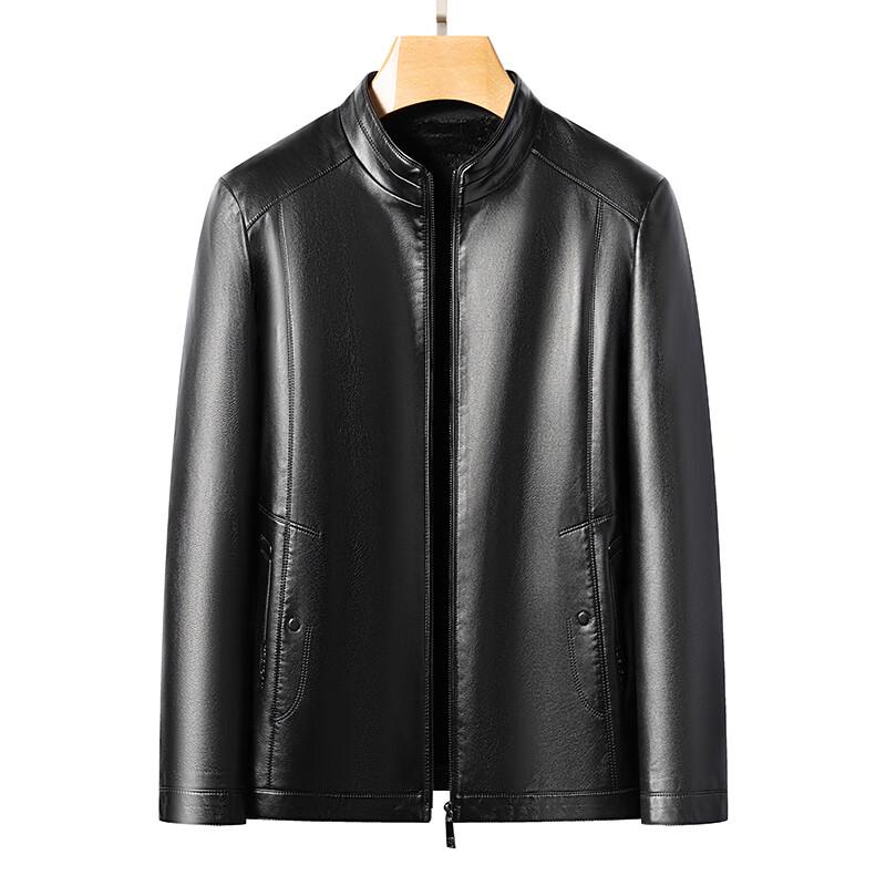 Fengmao Men's Stand Collar Fleece Lined Jacket