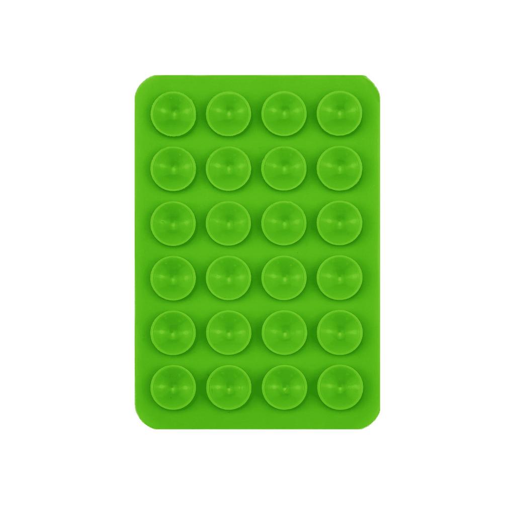 Black Silicone Anti-Slip Phone Stand: 24 Portable, Minimalist Suction Cup Stickers