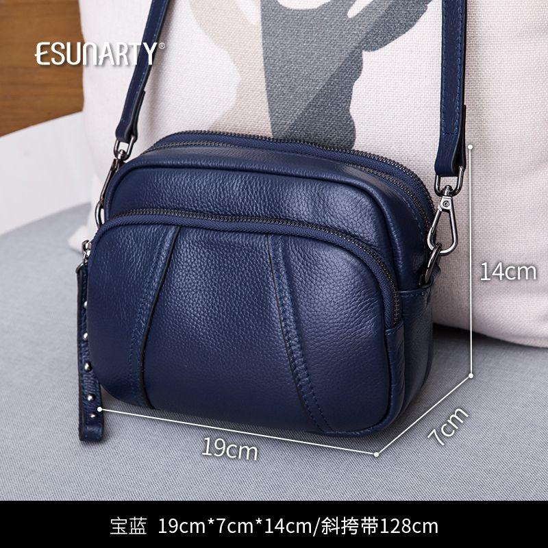 

Three-Layer Fashion Crossbody Mini All-Match Shoulder Small Lether Bag Royal Blue