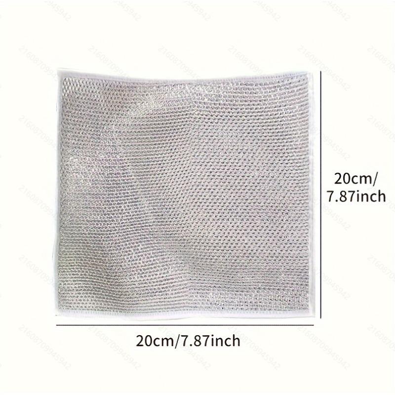 6pcs Household Magic Cleaning Cloth, Home Cleaning Rags, Thicken Kitchen Dish Pot Washdishing Cloths Non-Stick Towel Clean Tools