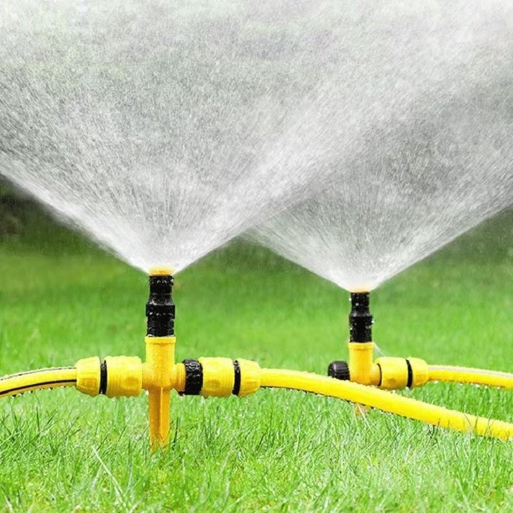 3Pcs 360° Rotation Automatic Lawn Sprinkler Adjustable Nozzle Corrosion Resistant Rotating Sprinkler Buried Plug Watering System