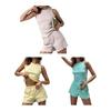 Women Pajama Outfit Two-Piece Lounge Set for Women Comfortable Soft Touch Loose Casual Sleepwear for All Ages Home Party Office Wear