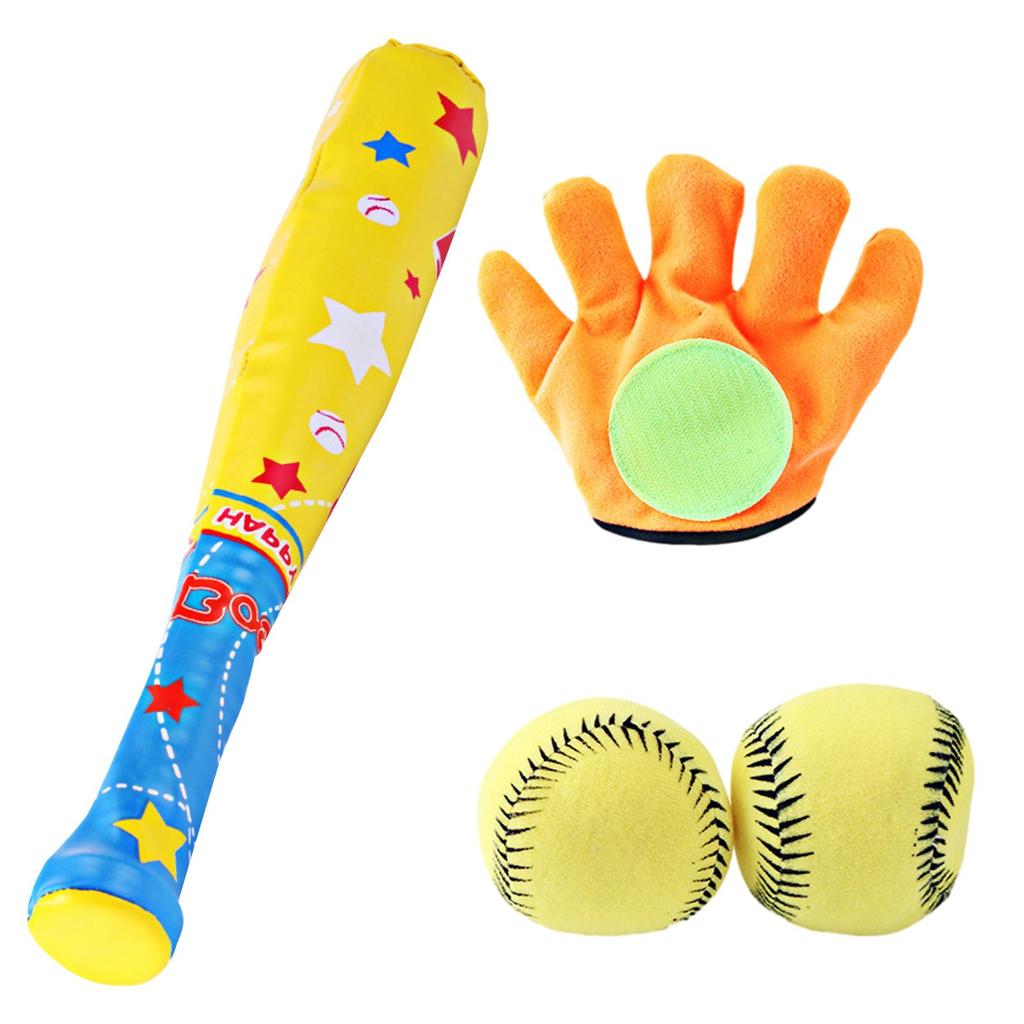 Softball Set Soft Baseballs for Practice Toddler Baseball Glove Bat