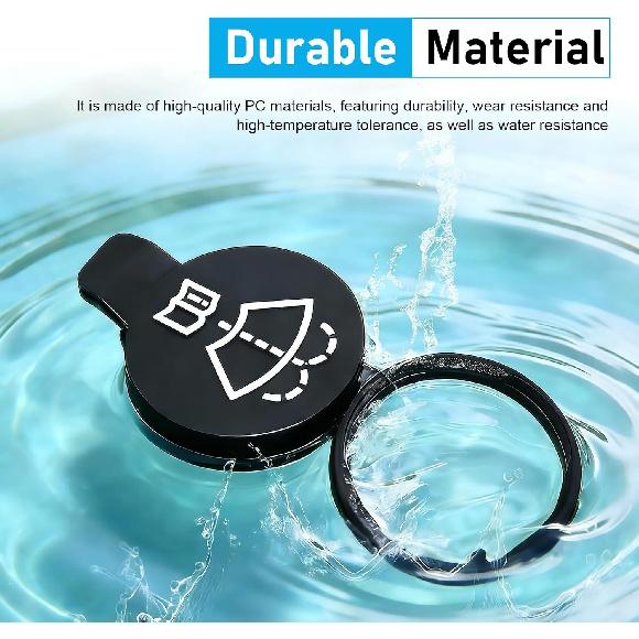 WZP Windshield Washer Fluid Cap, Car Wiper Bottle Cover Replacement for 12767700 13227300, Windshield Wiper Washer Fluid Reservoir Tank Bottle Cap,