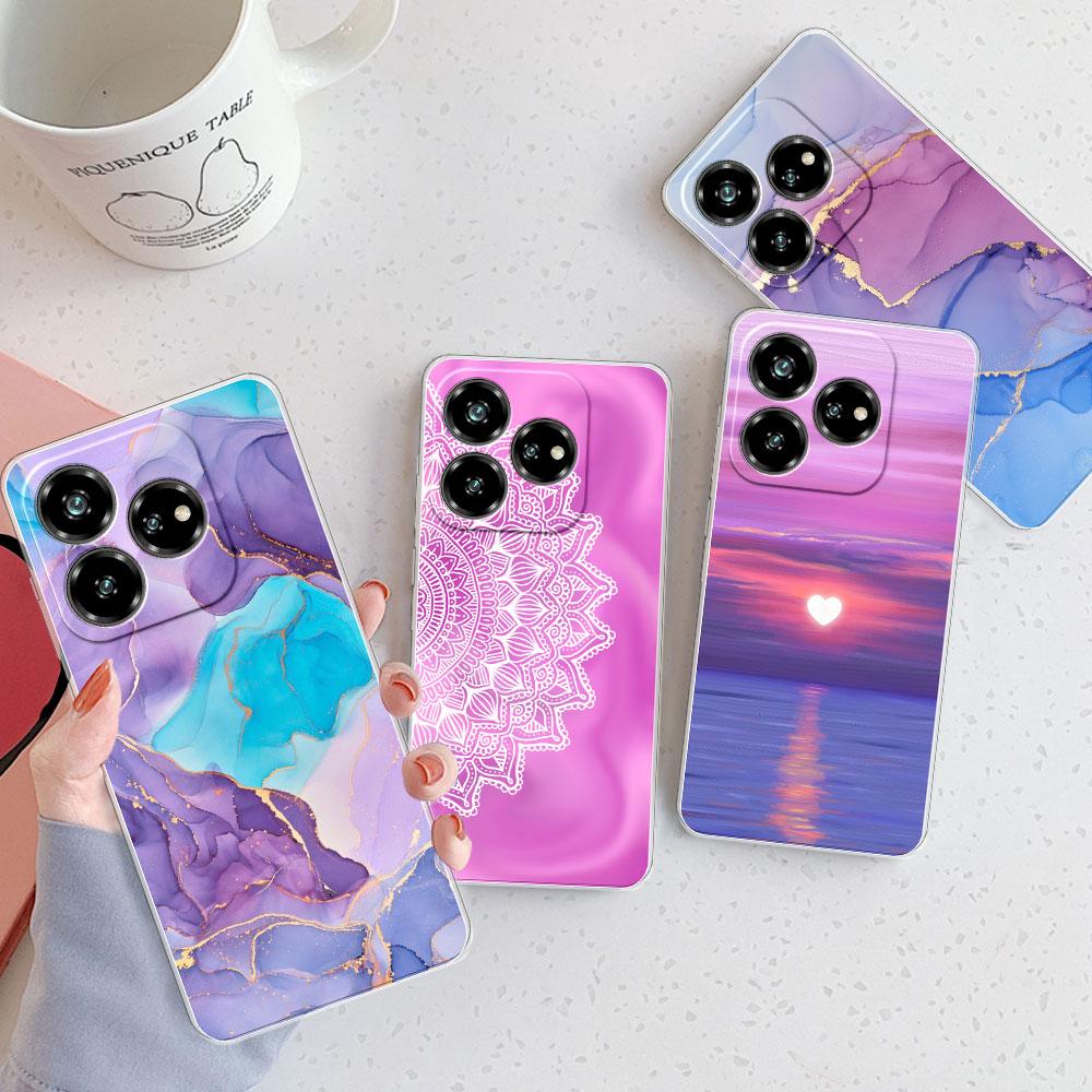 Pour ZTE Axon 60 4G Coque Pour ZTE Blade V60 4G Housse Pare-chocs Résistant aux Chocs Transparente Souple Silicone TPU Coque de Téléphone sur ZTE Blade V40S Funda