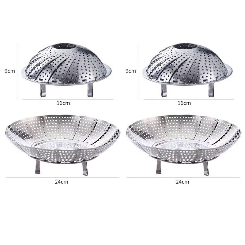 ZISIZ 304 Stainless Steel Folding Steamer Rack