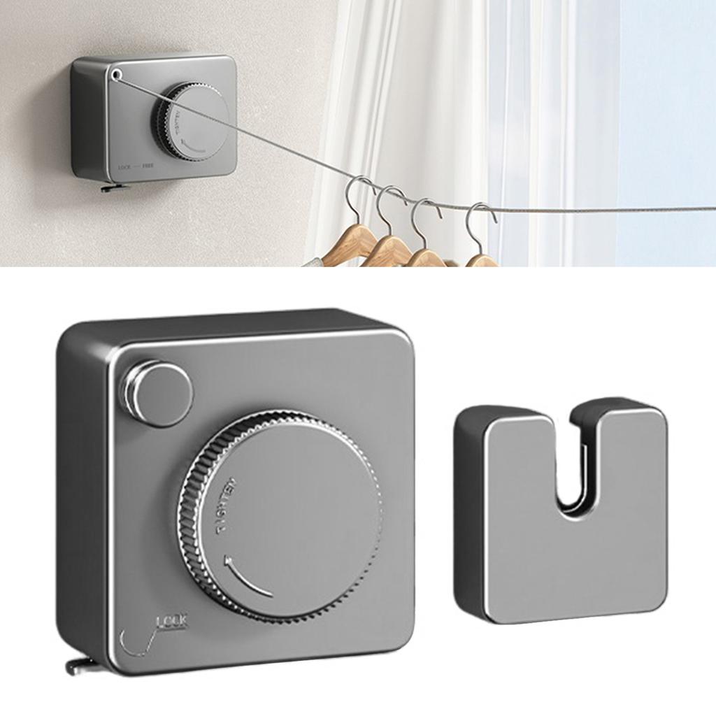 Invisible clotheslines Retractable Clothesline Convenient to Install Wall Clothes Hanging Rope Laundry for Home Hotel Dorm