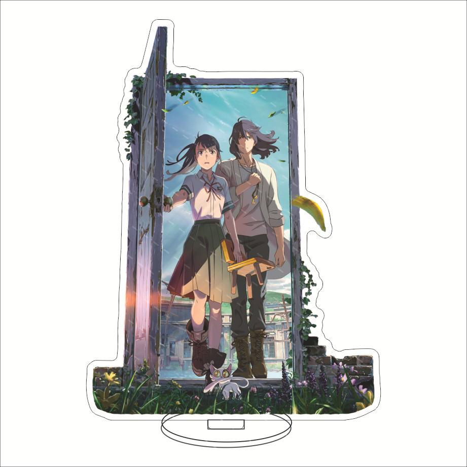 Anime Suzumeno Tojimari Suzume Movie Acrylic Stand Model Plate Decoration Desk Figure Display Girl Gift Artist Products Standee