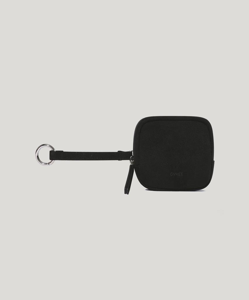 Ovhee Square Suede Handy Pouch_Black