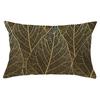 Black Gold Plant Series Waist Pillowcase Peach Skin Printed Sofa Pillowcase Home Fabric Supplies Pillowcase