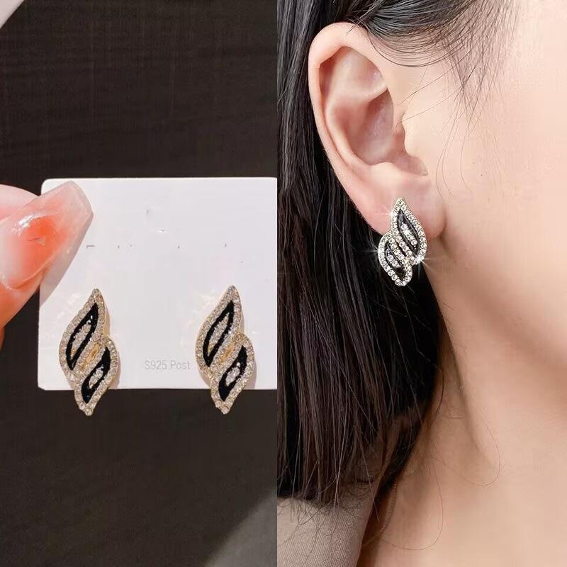 925 Silver Needle Geometric Pearl Earrings For Women Fashion Earrings Flowing Tassel Earrings Elegant Jewelry