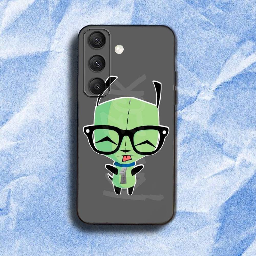 I-InvaderS Z-Zim G-Gir Phone Case For Samsung S 25,24,23,22,30,21,10,9,Ultra,Plus,Lite,FE,4,5G Black Soft Case