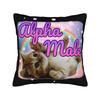 Alpha Male Cat Kitten Funny Pillow Cover Merch Printed Cushion Cover Decorative Pillow Case Cover Bedroom Multi Size
