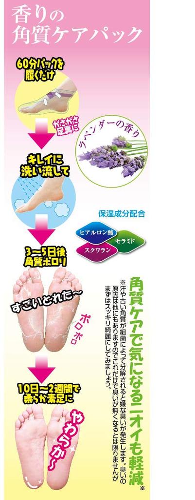 Scented Exfoliation Care Pack Lavender Scent 1 Serving for Both Feet TO-PLAN