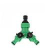 2 Way Garden Hose Splitter Garden Hose Connector with Faucet Watering Shut Off for Landscaping Flower Planting Irrigation