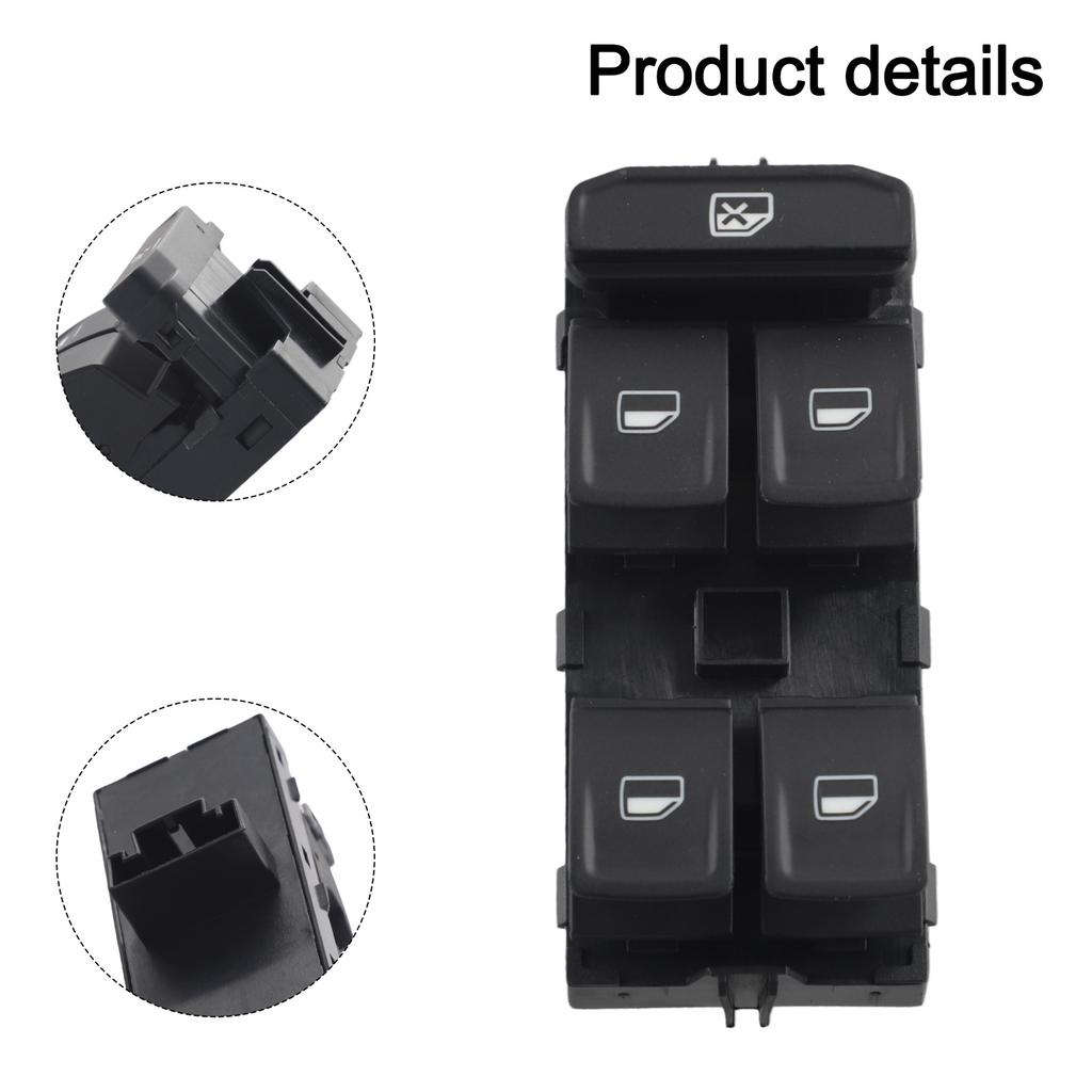 Window Control Switch Black Car Window Switch Perfect Fit Brand New Condition Easy To Install High Reliability