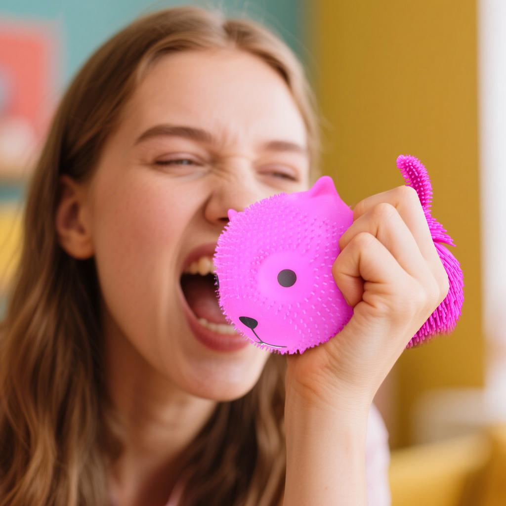 Soft Plush Dog Toy Filled With For A Fun, Bouncy, Soft And Comfortable Experience That Relieves Anxiety.