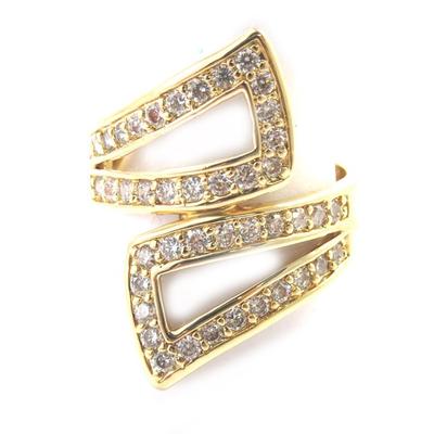 Gold Plated Ring 'Sissi' White Gold