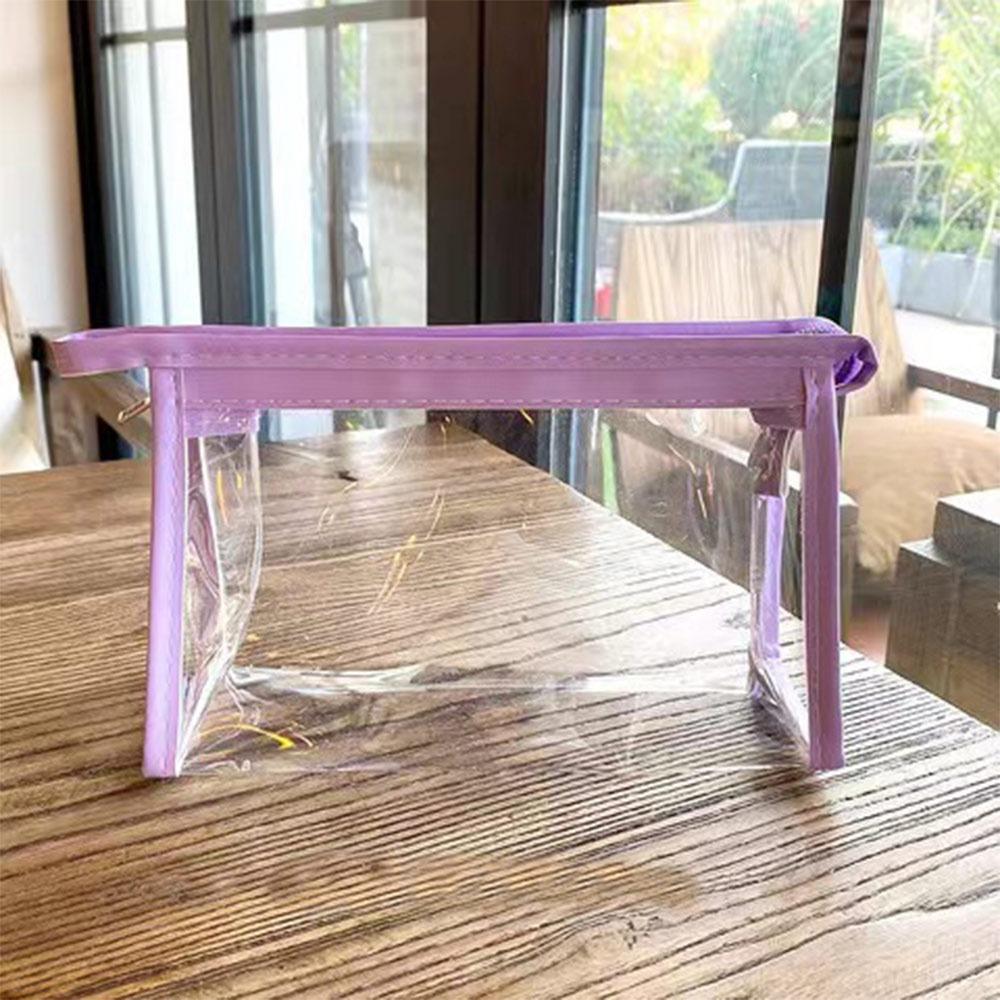 Waterproof Pencil Case PVC Stationery Storing Bag Simple Stationery Bag  Gift