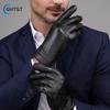 Winter Touch Screen Leather Gloves For Men Warm Windproof Anti Slip Motorcycle Rider Equipment Gloves
