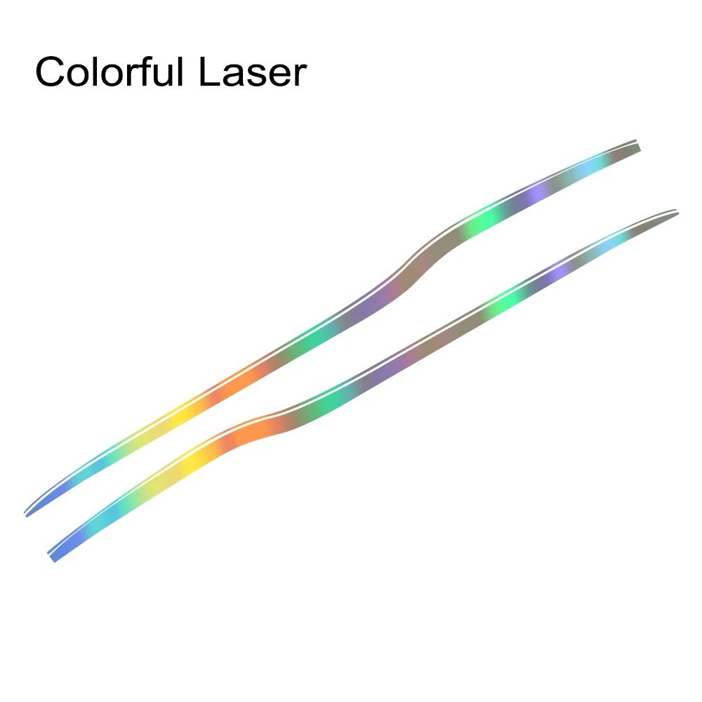 

2PCS Car Body Side Waistline Stickers Racing Stripe Vinyl Decals For Dodge Challenger SRT Hellcat SXT GT Auto Decor Accessories 475x27cm