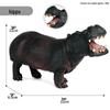 Cognitive Realistic Hippopotamus Model Toy for Early Childhood Education - Desktop Ornament, Children's Day Gift