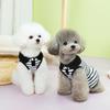 Breathable Dog Striped T-shirts Cute Pet Skirt Pet Chest Strap Dog Vest Harness  for Puppy Kittens