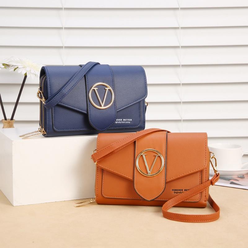 IELGY Женский длинный диагональный кошелек в корейском стиле с двойной молнией серый — фото 3