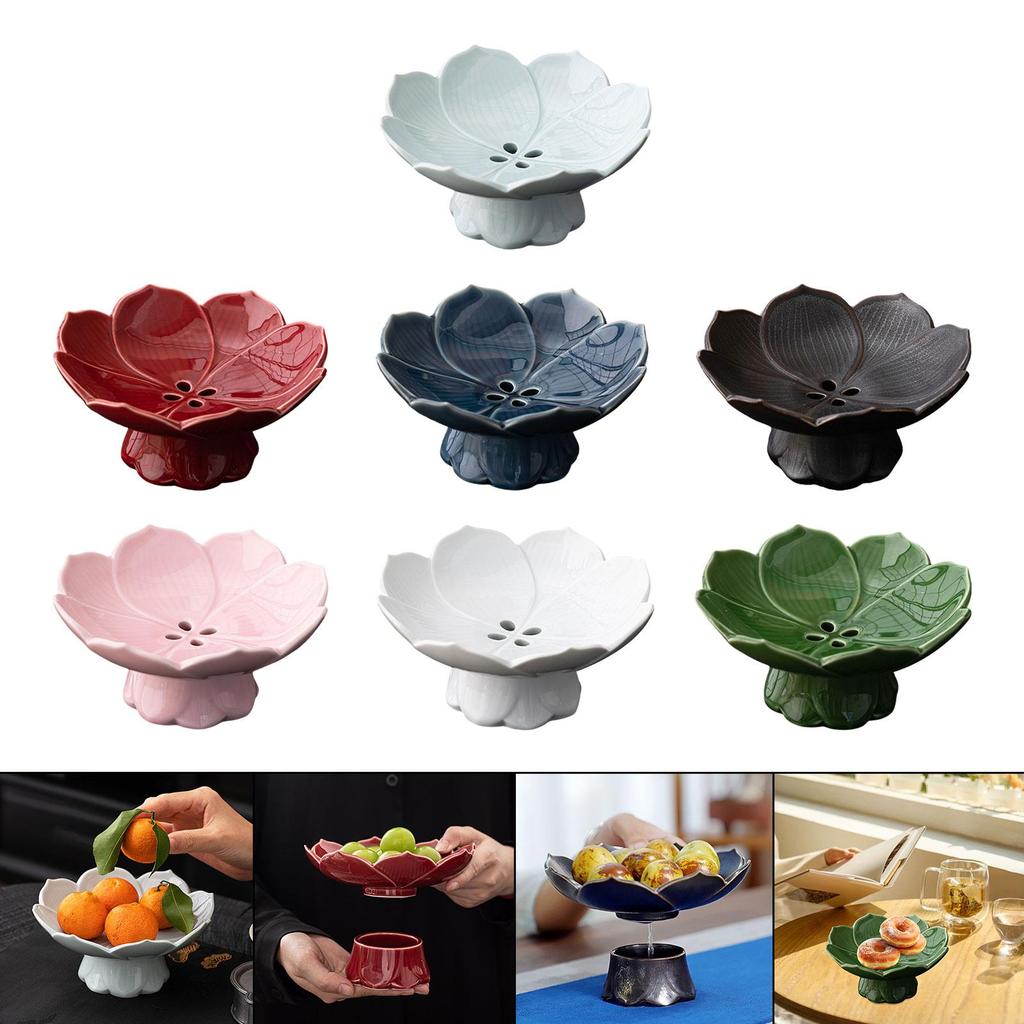 Ceramic Fruit Bowl Multipurpose Vegetable Strainer Specialty Plates Large for Farmhouse Kitchen Countetop Table Centerpiece