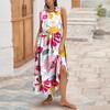 Women's Summer Fashion Tank Dress A-Line Sleeveless Casual Floral/Solid Pocket Dress