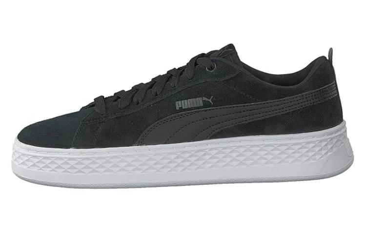 PUMA Smash Platform Замшевые Повседневные Кеды Черный/Белый Женские 366488-01 35.5