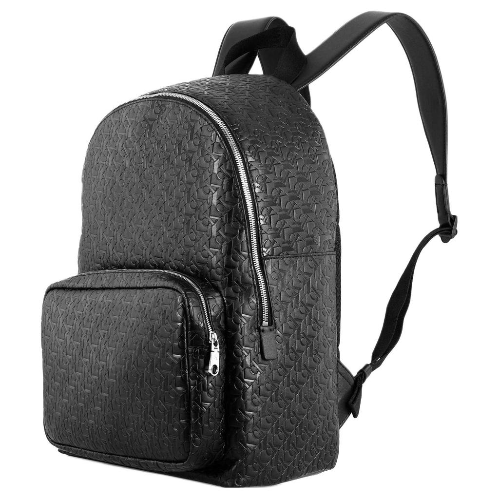 Calvin Klein Ck Large Capacity Textured Business Commuter Backpack Men Backpack Black HH2622-001