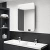 Day and Night - Day and Night Bathroom Cabinet with Mirror and LED Grey 60x11x80 Cm