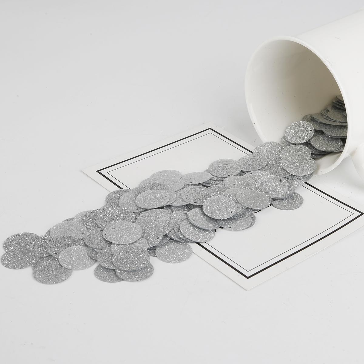 

110 шт. блестящие блестки 20 мм ПВХ плоские круглые свободные блестки женские аксессуары для самостоятельного шитья свадебные поделки украшения одежды серебряный