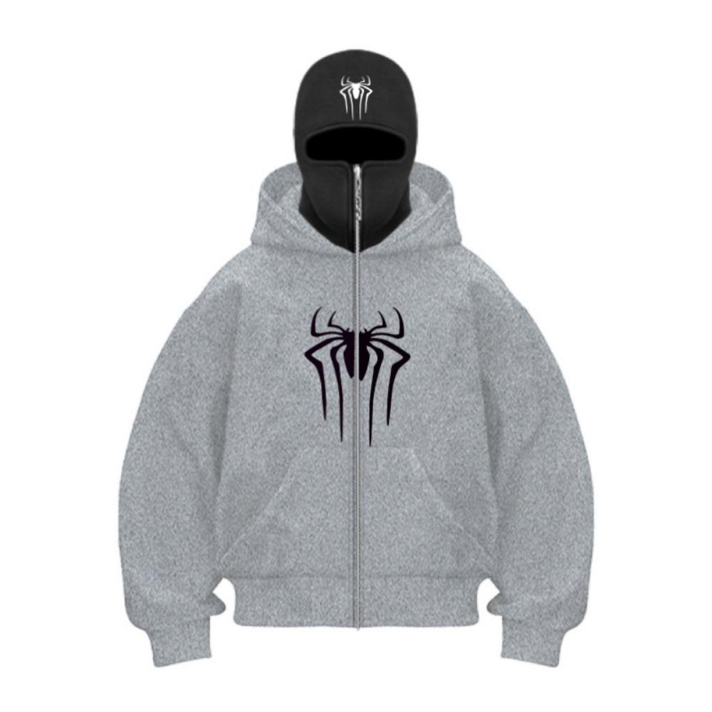 Automne et Hiver 2025 Nouveau Vêtement de Sport Décontracté pour Homme et Femme avec Design de Masque à Capuche, Sweat à Capuche Grande Taille Sportif et Tendance