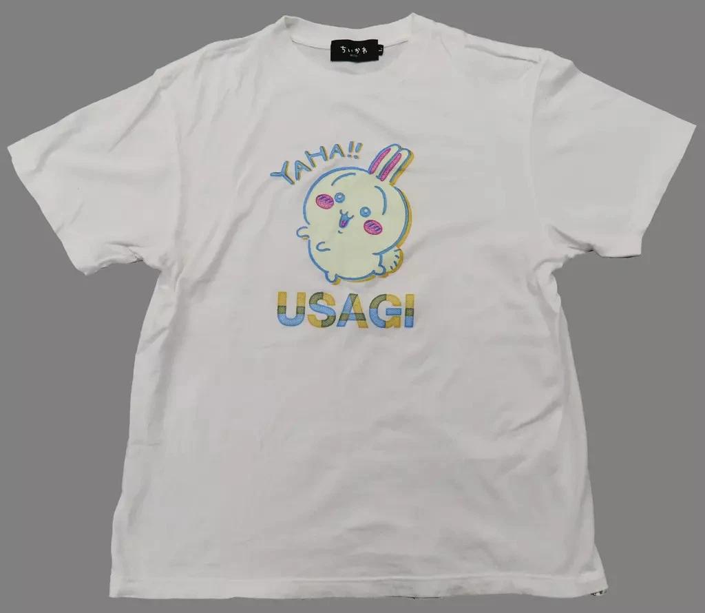 Усаги (УРА!) футболка с ретро-принтом Белая L Chiikawa 73x55x50см 4XL