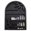 A34R Wood Storage Shelf - Stylish And Practical Wall Shelf, Crescent Sun And Moon Crystal Shelf